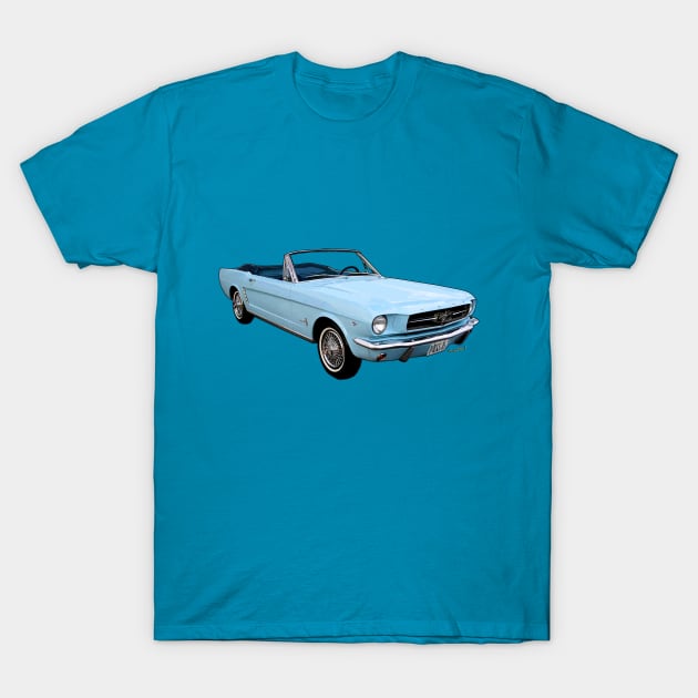 64 65 Ford Mustang Convertible Generation One T-Shirt by vivachas